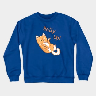 Belly Up Cat Crewneck Sweatshirt